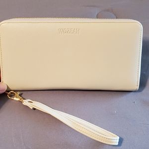 Ivory zip around wallet